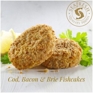 Oven Ready: Cod Bacon & Brie Fishcakes - 6 title=