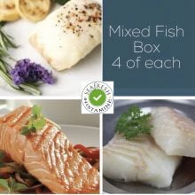 Cod, Salmon & Haddock Fish Box - 12 portions