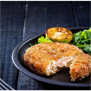 Frozen Salmon: Salmon & Dill Fish Cakes (10) title=