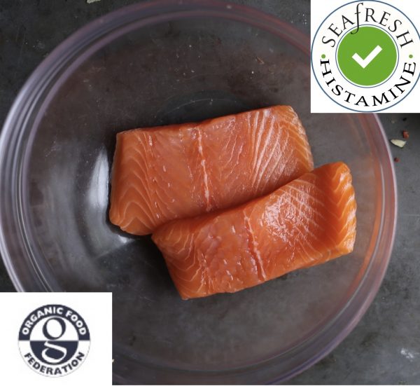 Buy Organic Scottish Salmon Fillets 2 x 140-170g online