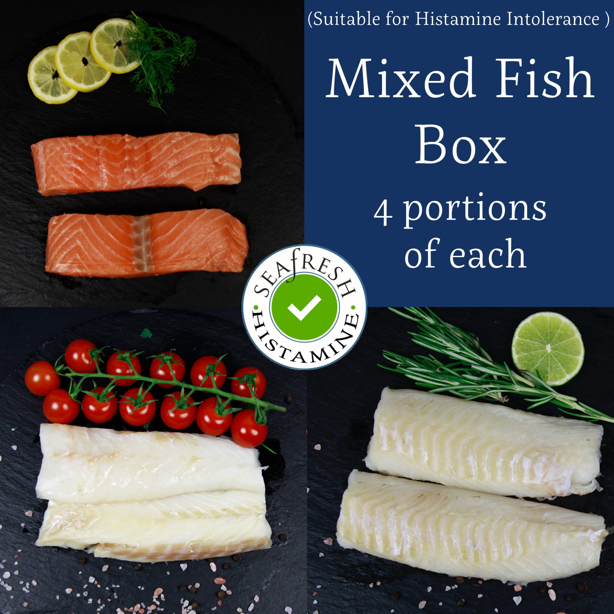 Cod, Salmon & Haddock Fish Box 12 portions Seafresh The Online