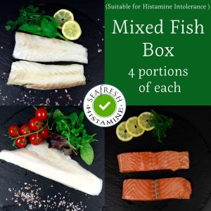 Frozen Fish: Cod, Salmon, & Hake Fish Box   - 12 portions title=