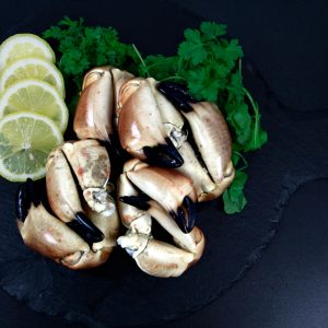 crab: Cooked Crab Claws 2 x 500g packs title=