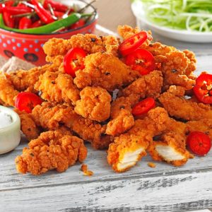 product: Salt N Chilli Shredded Chicken 900g title=
