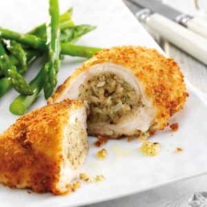 Chicken: Chicken with Farmhouse Stuffing Kyiv Style x 4 portions (Gluten Free) title=