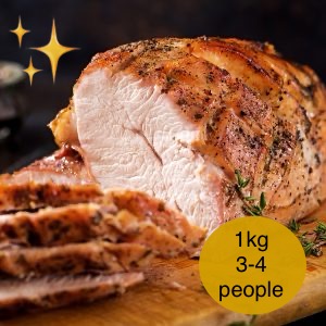 Oven Ready: 🎄1KG English Rose Turkey Crown title=